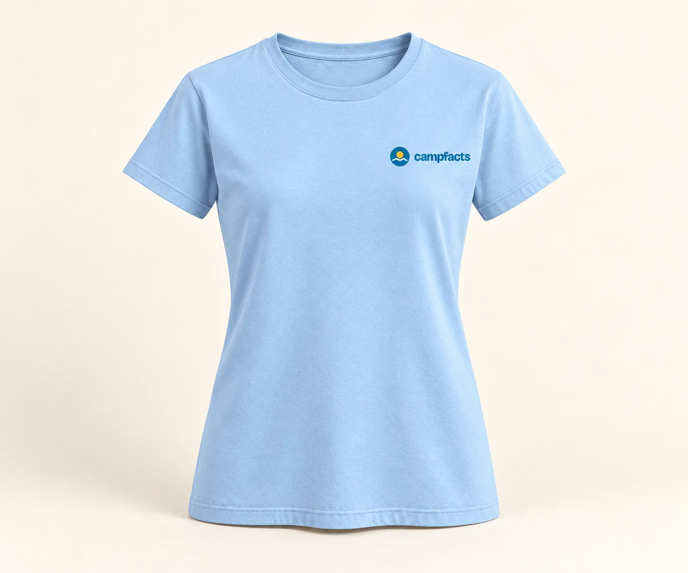 Free the Swimshorts!, T-shirt dames, lichtblauw, voorzijde (ontwerpweergave)
